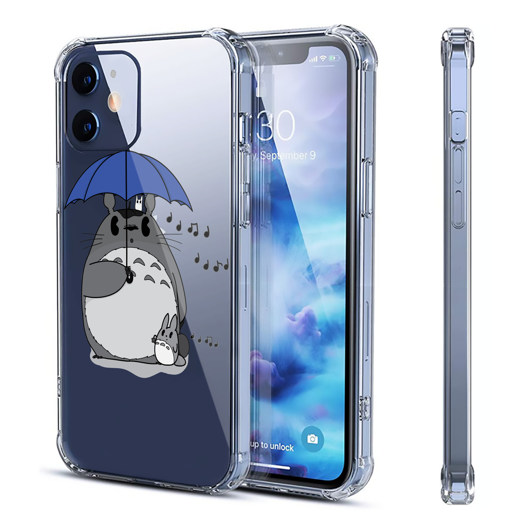 （画像用） となりのトトロ 草壁メイ 草壁サツキ My Neighbor Totoro Satsuki Kusakabe Mei Kusakabe 【iPhone 12シリーズ対応】透明スマホケース（クリアソフトケース）